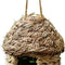 Handwoven Straw Bird Cage Nest House, 100% Natural Fiber Hanging Birdhouse Hatching Breeding Cave Cozy Resting Breeding Place for Birds - Ideal for Parrot, Canary, Finch or Cockatiel