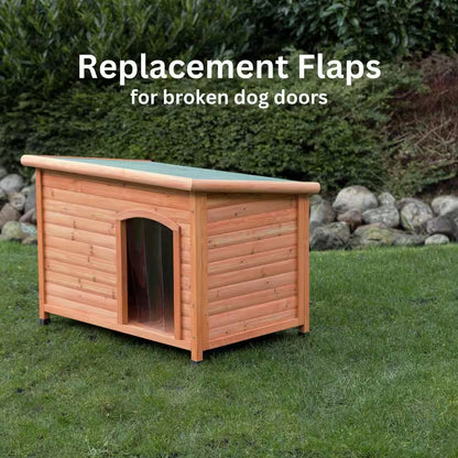 Natura Vinyl Door Flaps for Large Classic Dog House