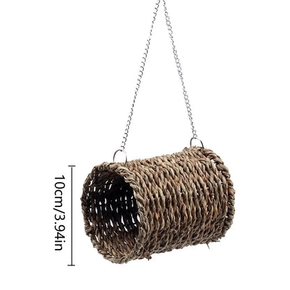 19 Style Birds Nest Bird Cage Natural Grass Egg Cage Bird House Outdoor Decorative Weaved Hanging Parrot Nest Houses Pet Bedroom