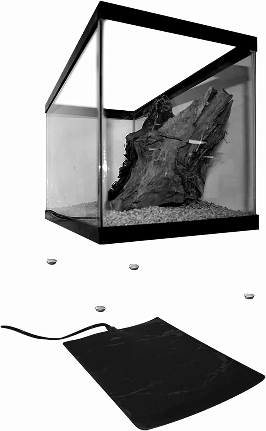 Terrarium Heat Mats Black Medium, 30-40 Gallon, 16 Watt