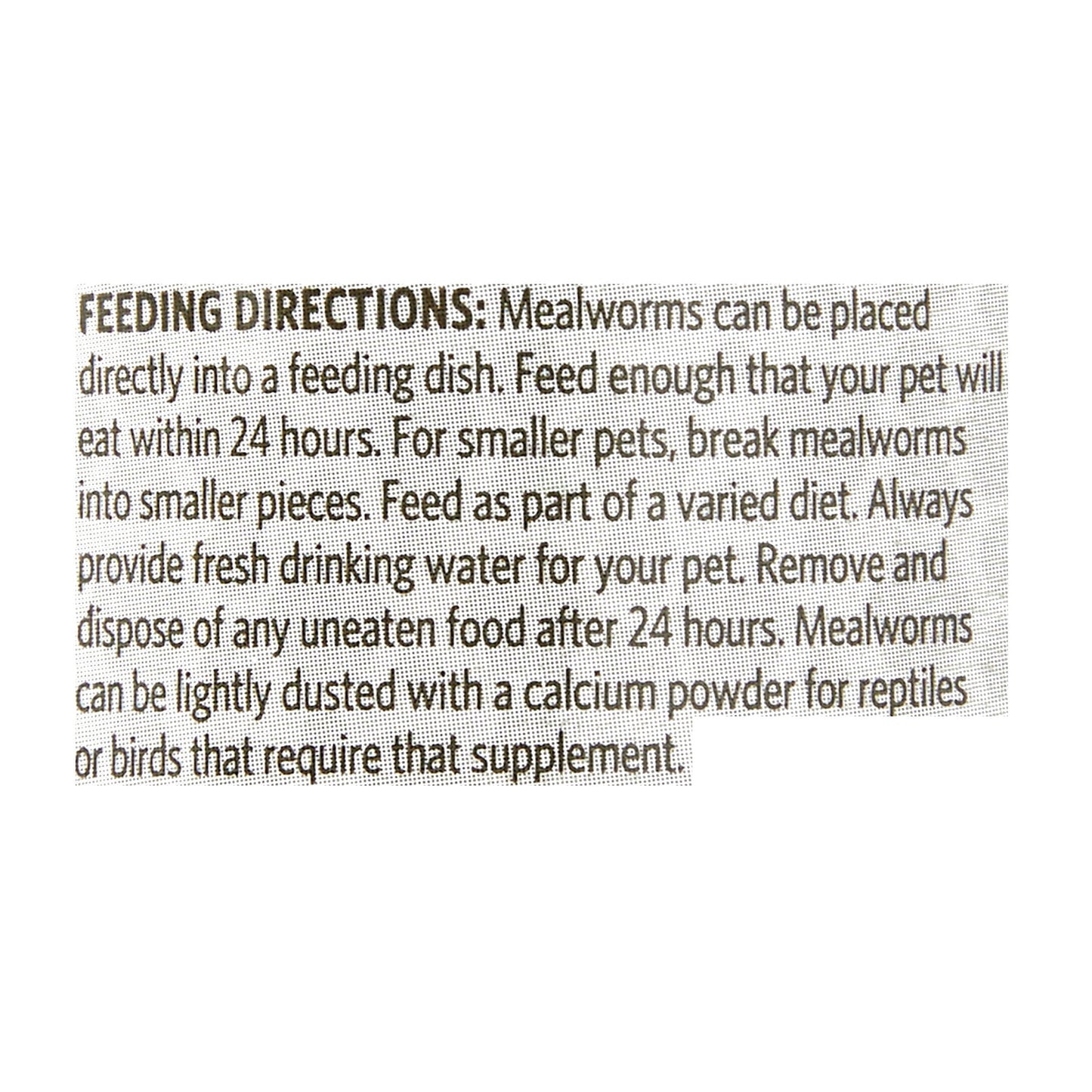 Freeze-Dried Mealworms for Birds, Reptiles & Fish, 1.6 Oz