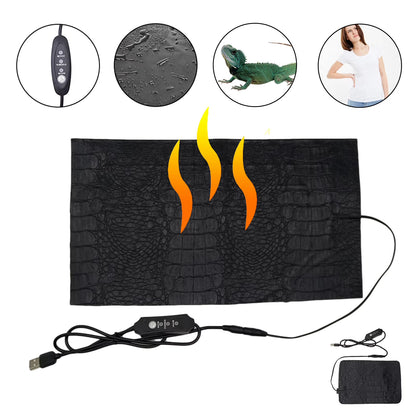 Terrarium Reptiles Heat Mat Climbing Pet Heating Pads Reptile Electric Blanket Reptiles Pet Turtles Snake Lizard Hamster Supply