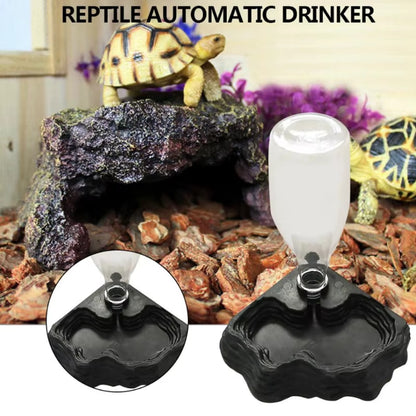 400ML Pet Reptiles Turtles Feeder Water Dispenser Drinking Fountain Dish Bowl