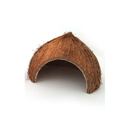 Reptile Retreat: Handmade Coconut Shell Hideout for Turtles, Scorpions, and Lizards