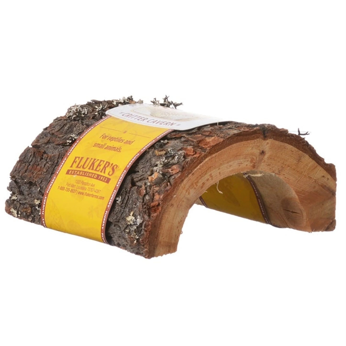 Critter Cavern Half-Log for Reptiles and Small Animals