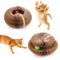 Interactive Cat Toys for Christmas Cat Scratch Boxes for Indoor Cats Magic Organ Cat Scratching Board with Toy Bell Cat Scratching Board Travel Cat Scratcher