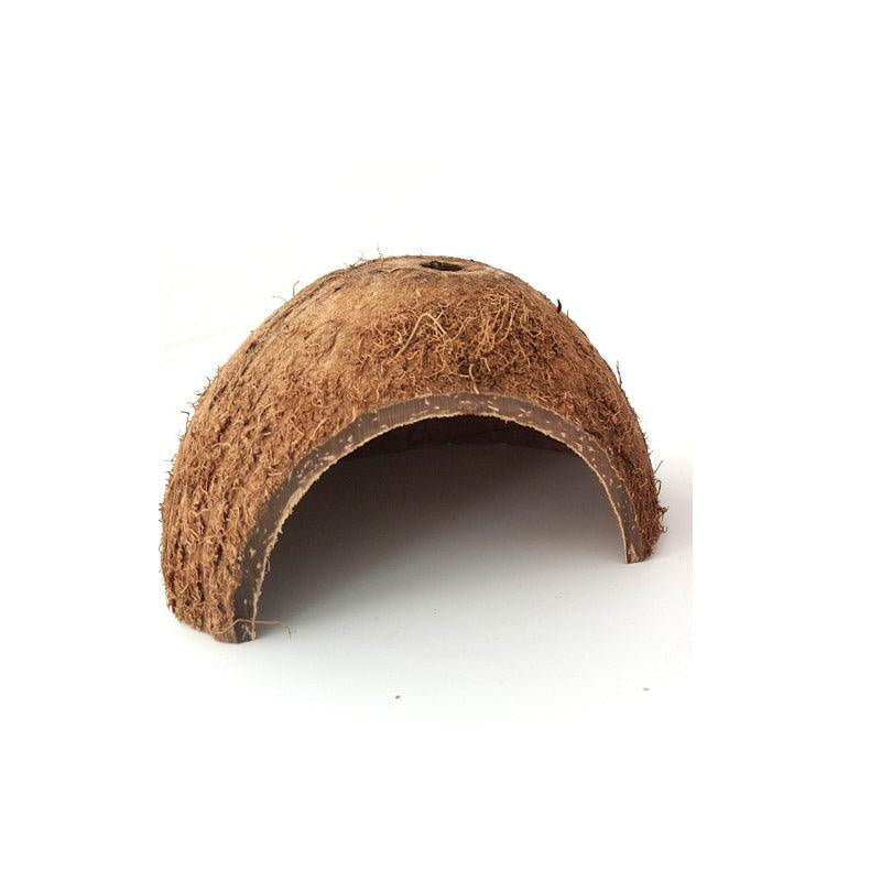 Reptile Retreat: Handmade Coconut Shell Hideout for Turtles, Scorpions, and Lizards