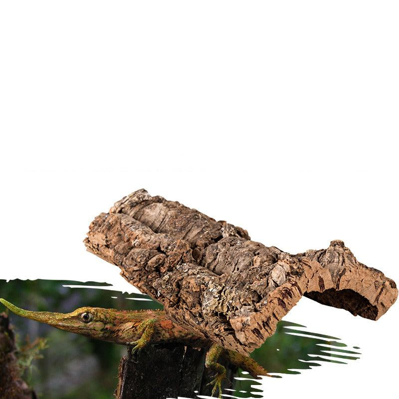 Reptile Hideaway Haven: Natural Cork Bark Climbing and Hiding Spot for Reptiles