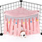 Guinea Pig Hideout, Hideout for Guinea Pig, Guinea Pig Hideouts, Guinea Pig Cage Accessories for Guinea Pig, Bunny, Hamster, Chinchilla, Rabbit without Metal Fences - Pink