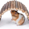 Wooden Ladder Bridge, Hamster Mouse Rat Rodents Toy, Small Animal Chew Toy (11.8" X 4.7")