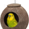 Hy Natural Coconut Hideaway Parrot Birds Toys Decorative Bird Nest Cage House for Pet Parrot Budgies Parakeet Cockatiels Conure Canary Finch Pigeon Cage Hamster Rat (Nest Cage Only)